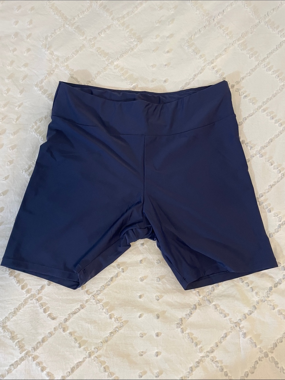 Calypsa Navy Women's Swim Bikini shorts Bottoms - Classic High-Rise nwt